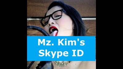 Skype Id For Mz. Kim