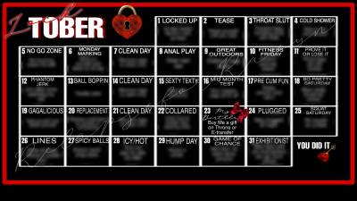 Uncensored Locktober Calendar 2025