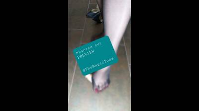 Stomping Your Tiny Dick With My Perfect Black Shiny Nylon Foot