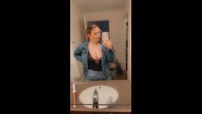 Showing Off My Huge Tits In The Mirror