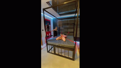 Whipping My Slave While He Was Counting! Including Bondage!