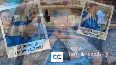 Will It Be A Tiny Menocide? Gentle Giantess Sara Star Protects Tiny Man Species From Hungry MILF Octogoddess Captioned Version