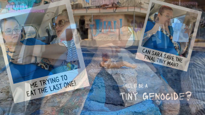 Will It Be A Tiny Menocide? Gentle Giantess Sara Star Protects Tiny Man Species From Hungry MILF Octogoddess