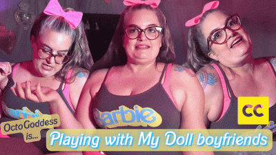 Playing With My Doll Boyfriends: BBW Barbie MILF Domme Octogoddess Humps Ken Dolls Captioned Version