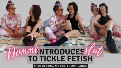 Real MILF Domme Introduces Pornstar Slut Lucy Larue To Tickle Fetish
