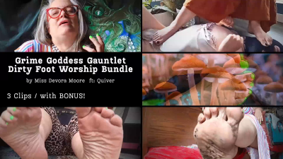 Grime Goddess Gauntlet Dirty Foot Worship Bundle By Octogoddess W Femdom JOI, Goddess Worship, Licking Feet, Mental Domination