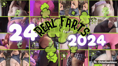 24 Real Farts For 2024: The Ultimate Femdom Fart Fetish Collection: Raw, Real, And Raunchy Ft: Octogoddess Authentic, Candid MILF Domme Curvy Ass, Asshole Fetish