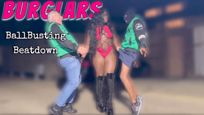 Burglars Double Ball Busting Beatdown