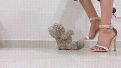 Sasha Rips Exes Teddy Bear Into Pieces With Nude High Heels