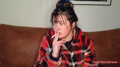 Sick Girl Smokes & Coughs Up Phlegm