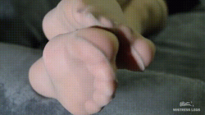 Morning Nylon Soles And Toes Close-Ups