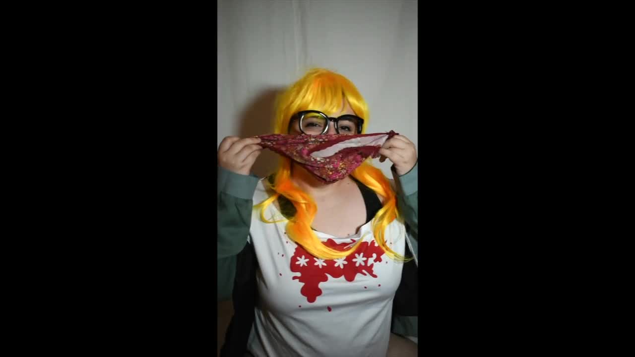 Futaba Sakura Dirty Panty Sniffing Fetish Persona 5 Anime Cosplay