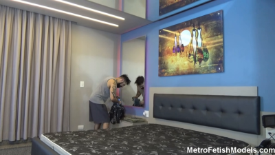 Ariel And Scarlet White: Police Officers Arrest Interrogate And Fart On Clothing Store Thief