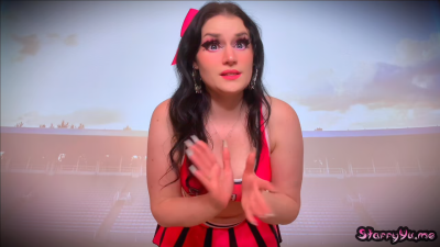 Cheerleader's JOI To Her Smelly Farts On The Field