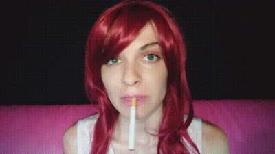 Closeup Speed Smoking And Coughing