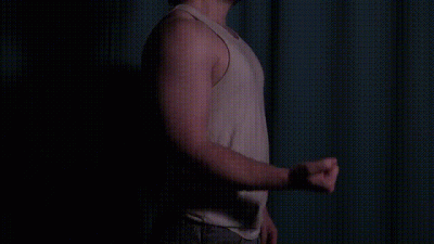Master Shows Off His Arms In His Favorite Sweaty Vest