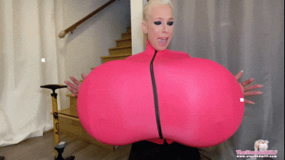 Inflating My Tits Instead Of My Tire! Breast Expansion