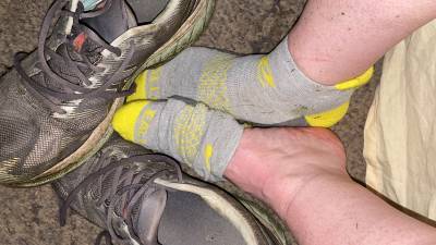 Peeling Sweaty, Dirty Socks Off After Yard Work