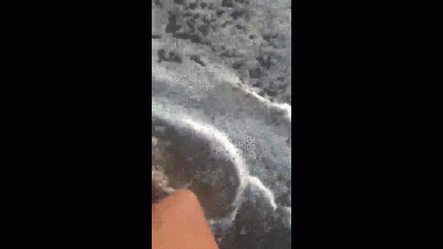 Walking Through The Sand