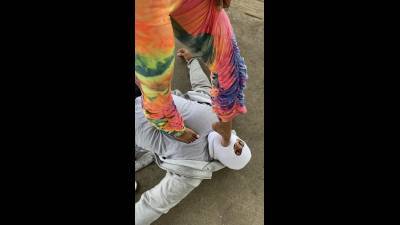 Public Trample W/ Foot Gag & Worship