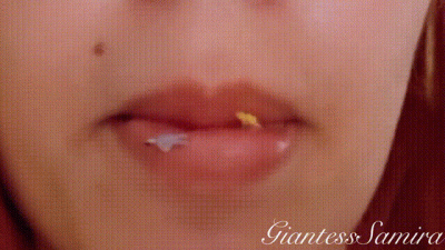 Giantess Samira Drool, Saliva, Uvula, Spit, Tongue, Mouth