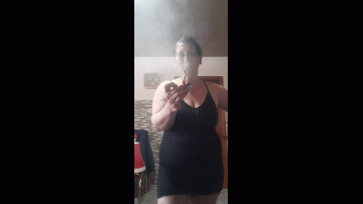 Chainsmoking In Little Black Dress