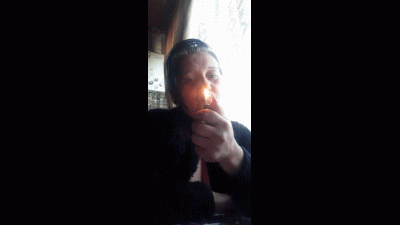 Dangling, Sexy Smoking And Big Boobs