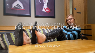 Foot Findom Send Game In A Coffee Shop