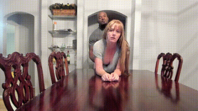 Dining Room Table With My Black Bull