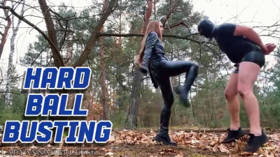 Ballbusting Hard For Latex Worm