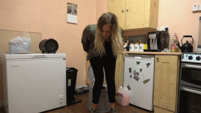 Our Girl Wees Into A Jug In The Portable Toilet Twice