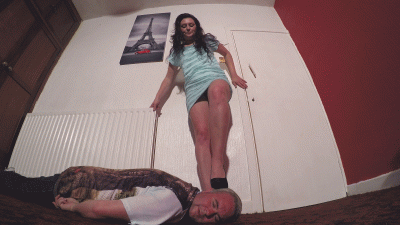 Testing Out High Heel Suede Platform Shoes Floor Cam