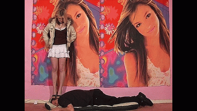 Flashing Pussy & Ass Whilst Standing On His Head