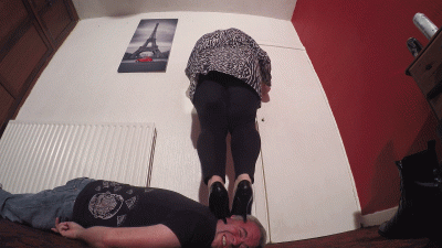 BBW Melanie Head Crush In 2 Pairs Of High Heel Shoes Floor Cam