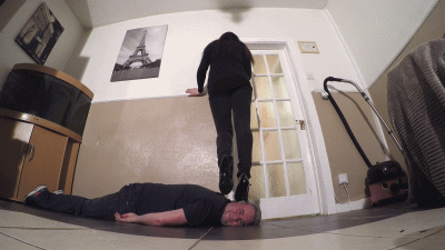 Katie's Mary Janes Hard Platform Shoes Head Trampling Floor Cam
