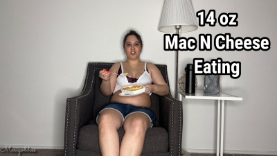 14 Oz Mac N Cheese Eating