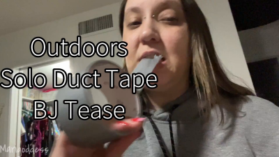 Outdoors Solo Duct Tape BJ Tease