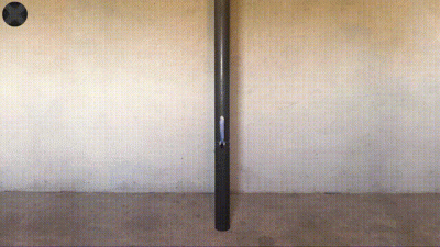 Sub Tied To The Pole Gets His Prostate Milked By Anal Probe