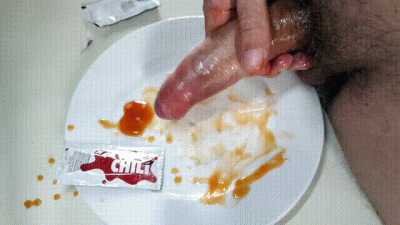 Chili Sauce Jack Off My Cock Is On Fire