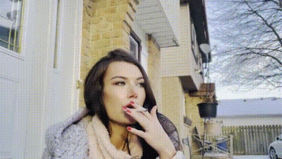 Blowing Cigarette Smoke