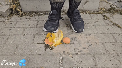 Your Dinner Will Be Prepared In A Very Special Way Today By Me, In My Hot Sneakers. Banana And Egg Straight From The Floor, Just The Way You Like It. But Don't Worry, Before You Can Say Thank You, The Sneakers Will Of Course Be Thoroughly Licked Clean