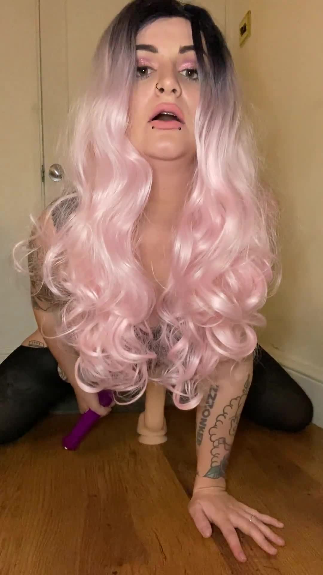 Dildo Riding And Teasing My Clit With My Wand