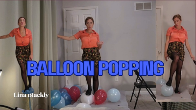 MILF Balloon Popping Fetish Femdom