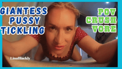 Giantess Lina's Pussy Ticking And Vore
