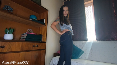 Step-Mom's Tight Blue Jeans