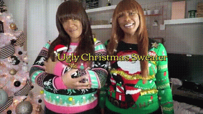 JOI With Countdown In Our Ugly Chrismas Sweaters