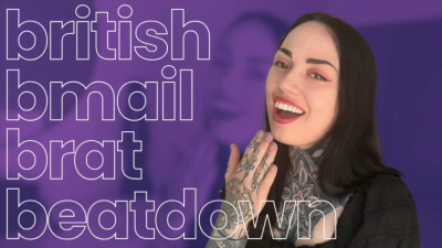 British Blackmail Brat Beatdown