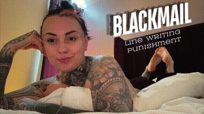 Blackmail Line Writing Task