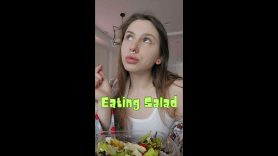 Eating Salad