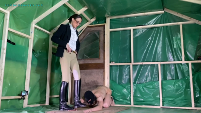 Hands Trampling In Cavallo Riding Boots By Mistress Krush (Full Body Angle)